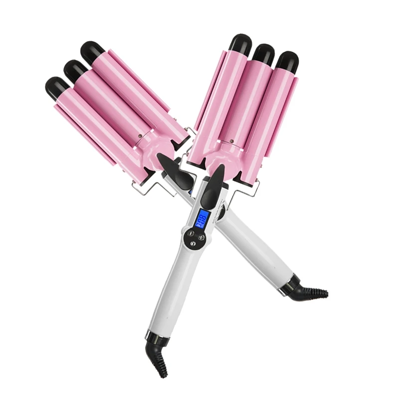 28 мм автоматическая завивка волос керамические бигуди для 3 бочки большая волна