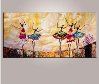 beautiful modern abstract art oil painting on canvas ballet girl dance painting home decoration no frame