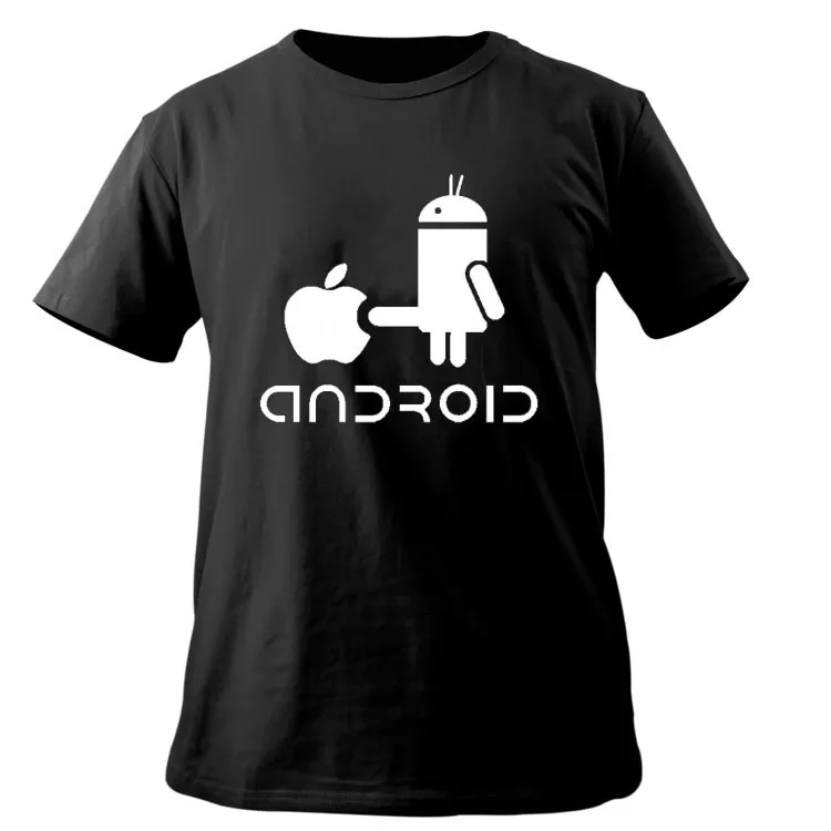Футболка Android, креативная забавная футболка для мужчин и женщин, изящная крутая новая короткая футболка, хипстерский стиль, мужская повседневная одежда - Цвет: A0251-B22-6