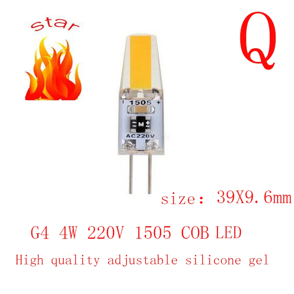 5 шт. 10 20 шт. G4 AC220V 2 Вт 3 Вт 4 Вт 5 Вт 6 Вт 7 Вт 8 Вт светодиодный лампы 3014SMD 2835SMD COB светодиодный замены традиционных галогенных ламп