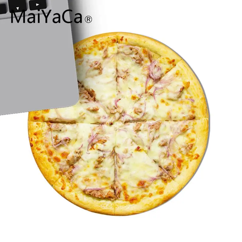 MaiYaCa мяса пицца маленькие круглые Мышь pad PC компьютер коврик ноутбука геймер дома и офиса бюро Gming Мышь Pad
