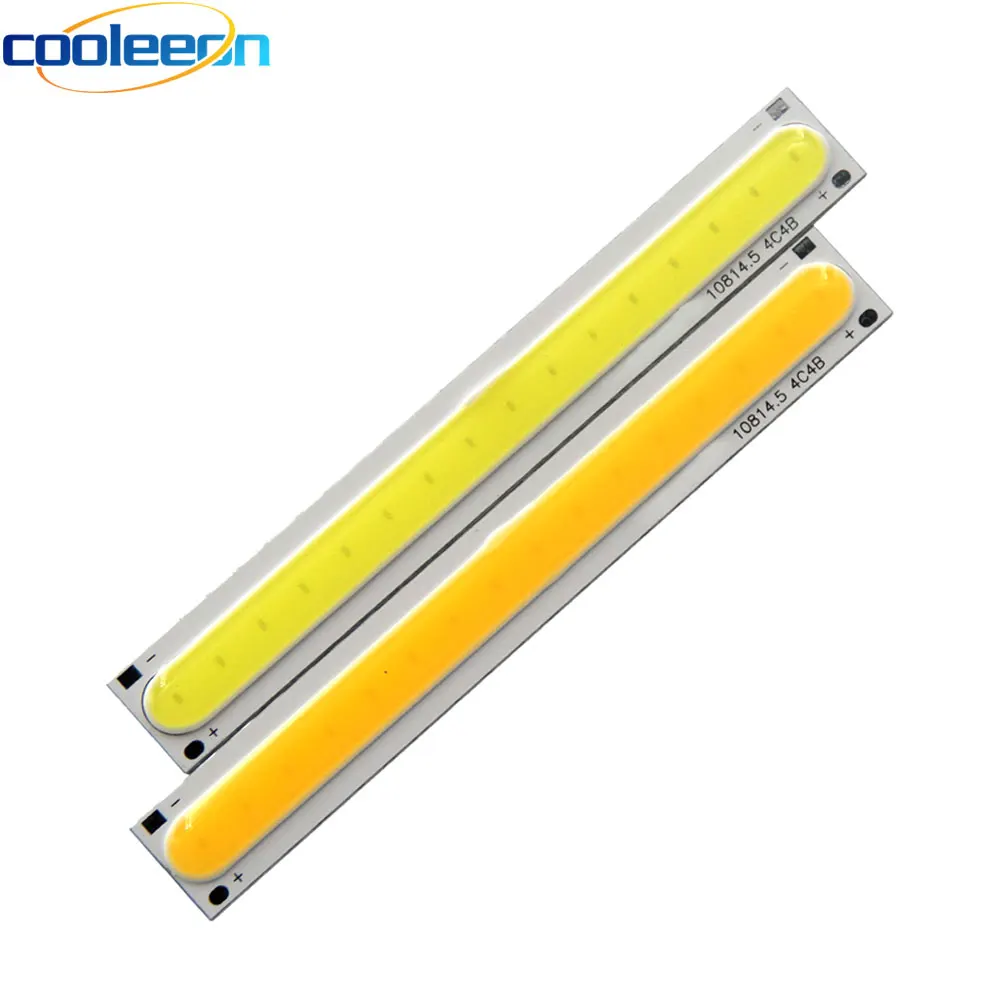 COOLEEON 4W 12V COB светодиодный светильник полосы 108 мм бескорпусный чип теплый холодный