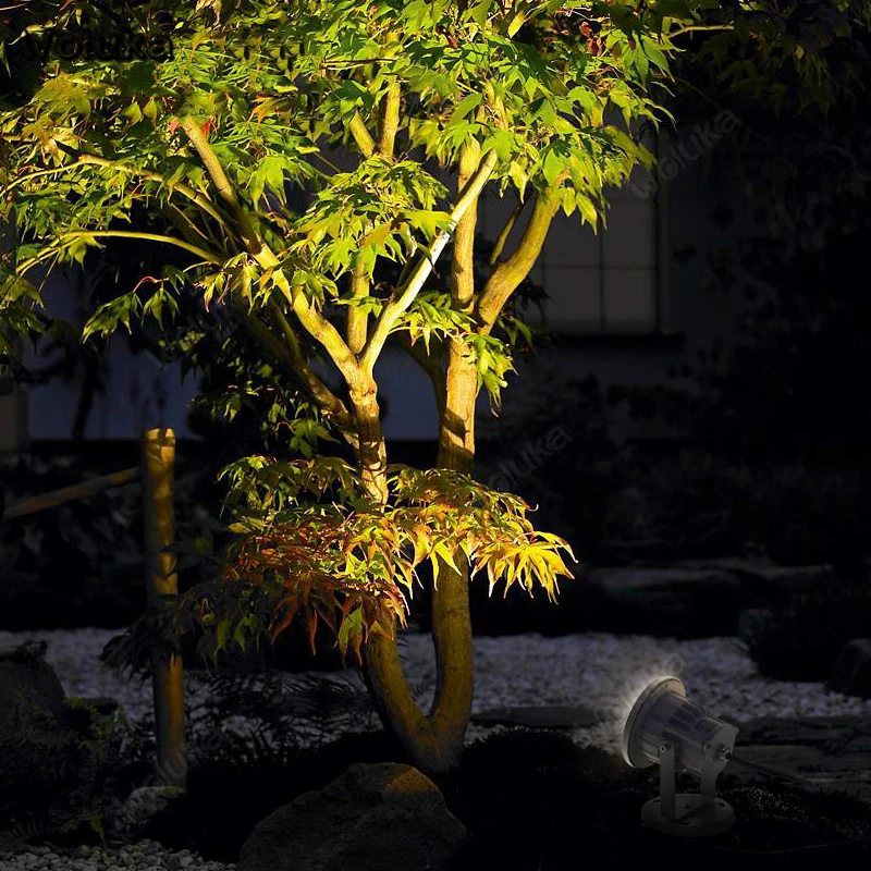 Наружная Водонепроницаемая RGB 3 Вт Светодиодная прожекторная лампа проекционный