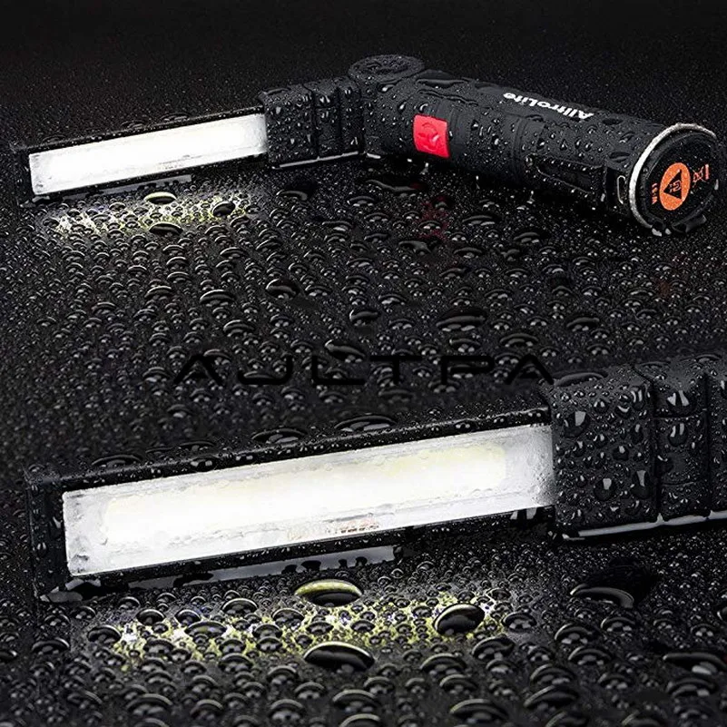 저렴한 자동차 수리용 LED 충전식 작업 조명, 마그네틱 베이스 5 가지 조명 모드, 매우 밝은 COB 손전등, 검사 램프