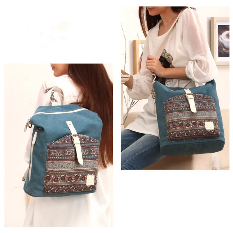 Модный холщовый рюкзак для женщин и студентов школьные ранцы девочек дорожные
