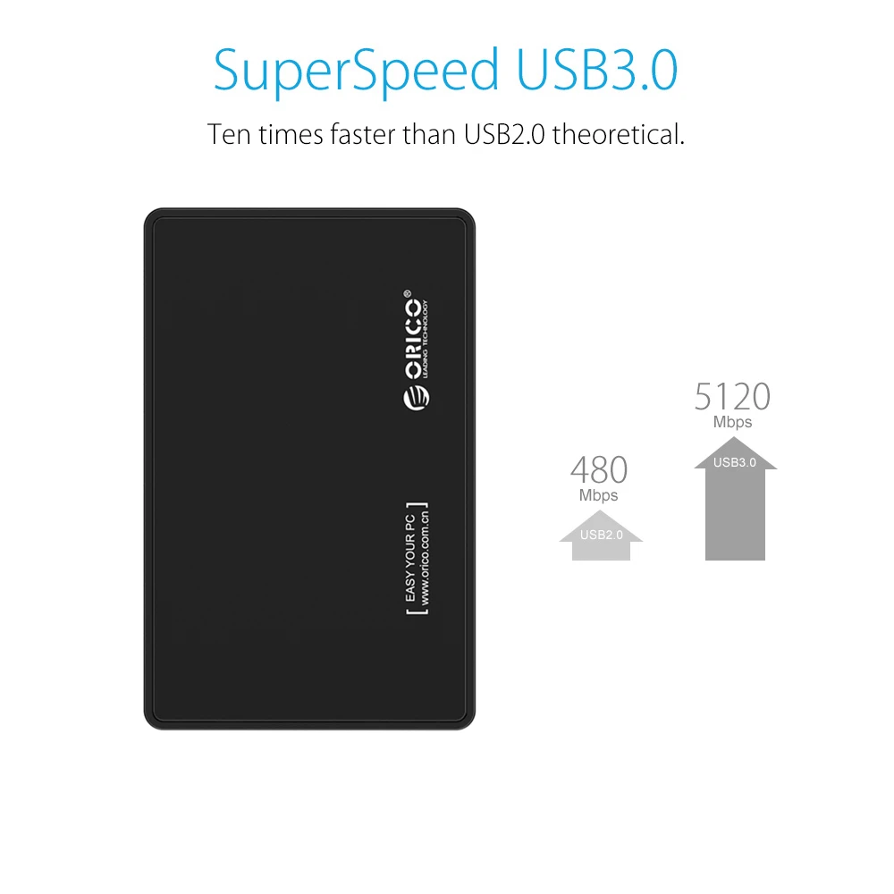 Чехол ORICO 2 5 дюйма для HDD высокоскоростной Sata к USB 3 0 1 ТБ SSD/HDD корпус инструмент