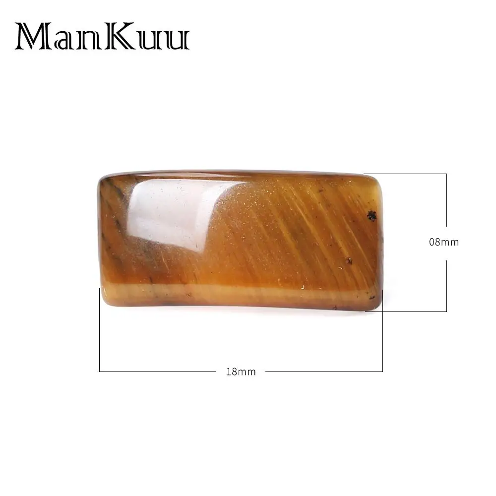 ManKuu 8*18 мм изогнутый кабошон натуральные стразы Агаты бирюзы тигровый глаз