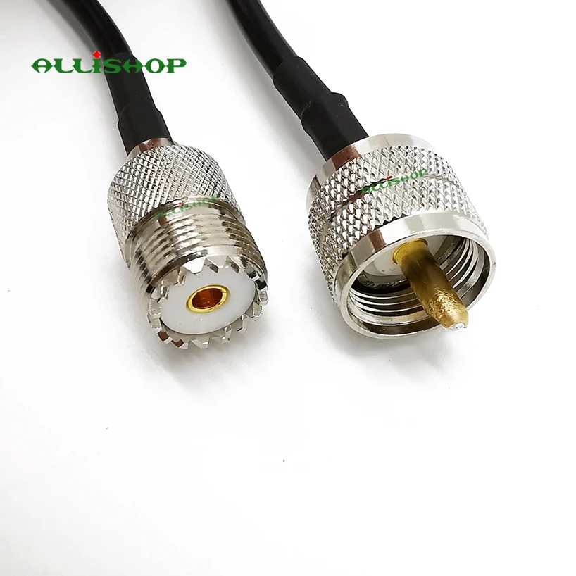 UHF PL259 штекер к SO239 гнездо RG58 кабель для транспортного средства CB