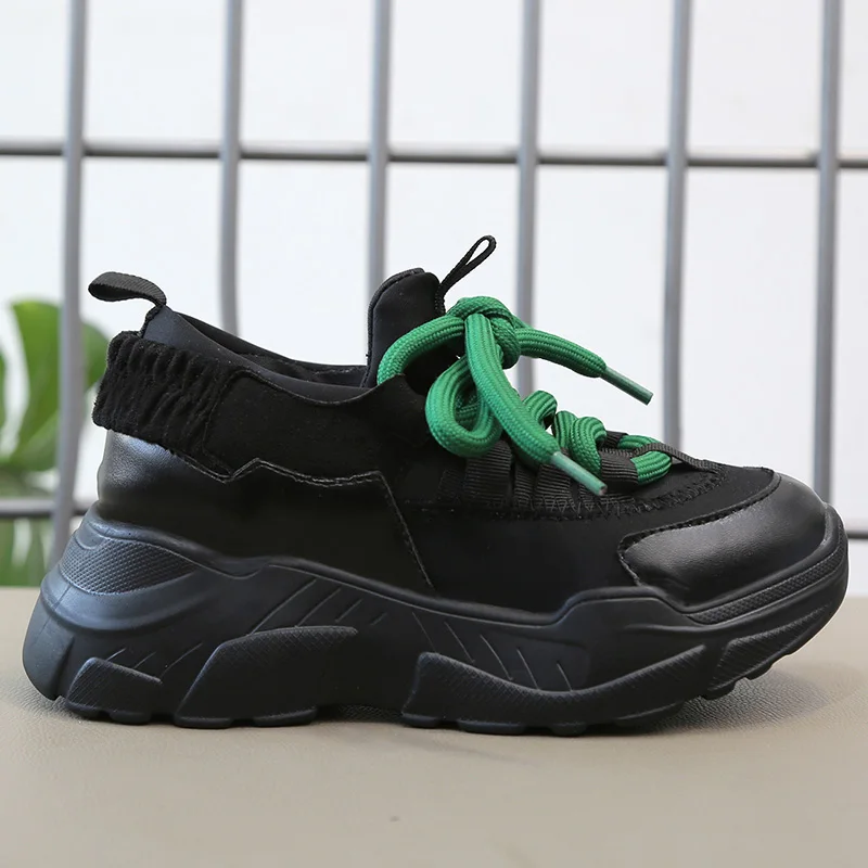 Женские кроссовки в стиле ретро GNOME разноцветные на толстой подошве повседневная