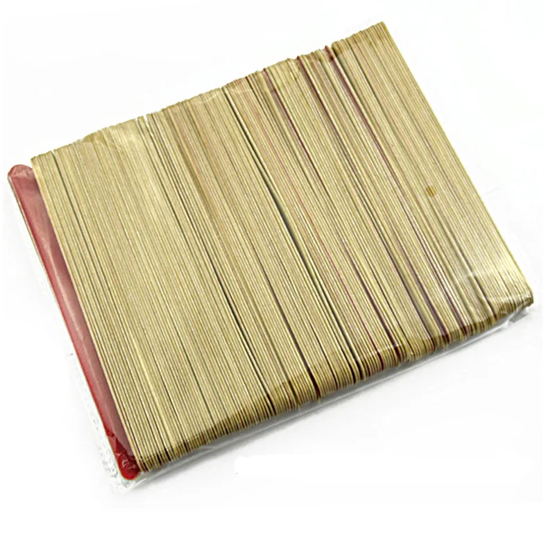 

50pcs Nail Art Buffer Polishing Sanding Wood File Mix Color Double Side Nail files 180/240 Lime A Ongle Nails Accessoires Tools