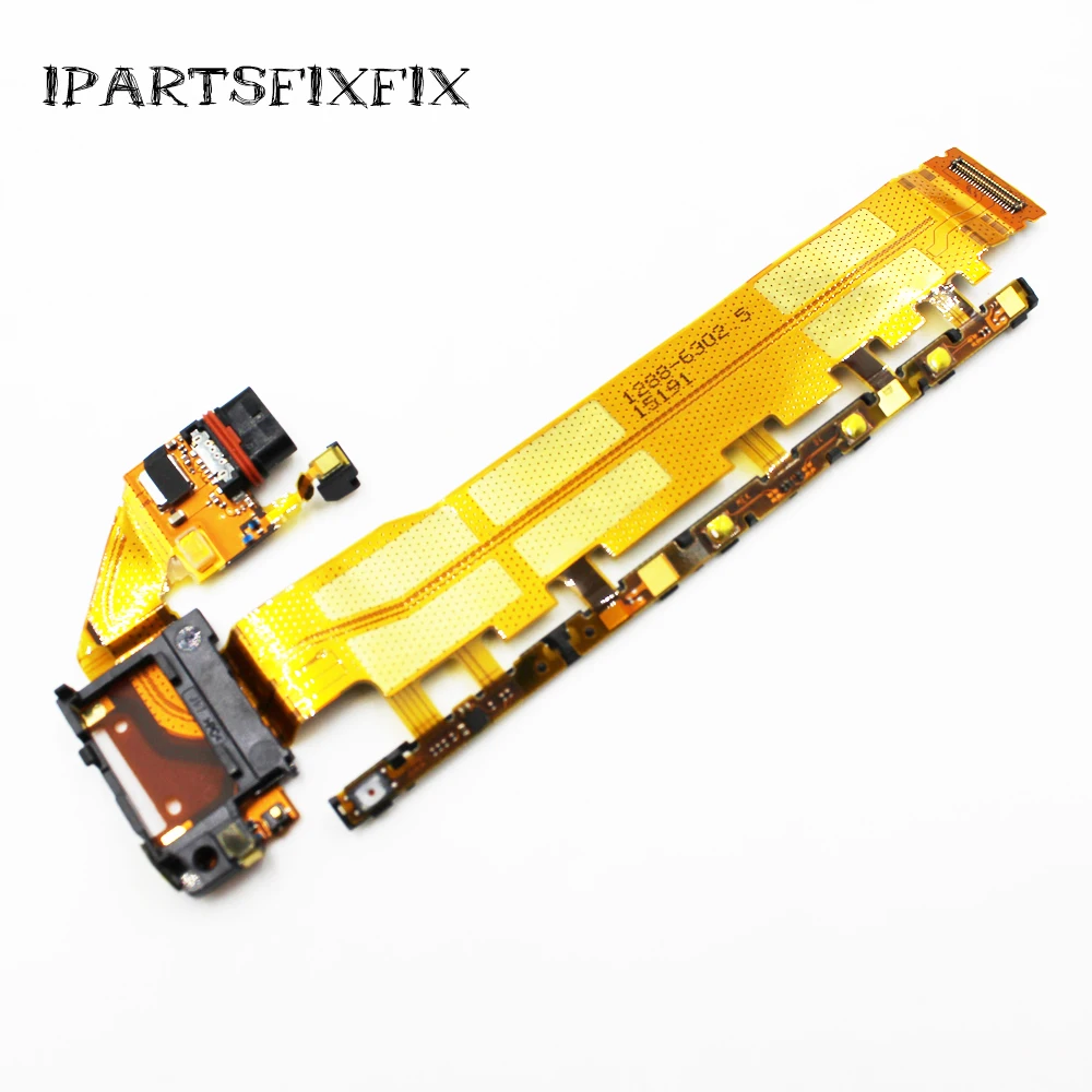 

10pcs/lot for Sony Xperia Z4 E6553 E6533 Power Button Charging Port Flex Cable Replacement