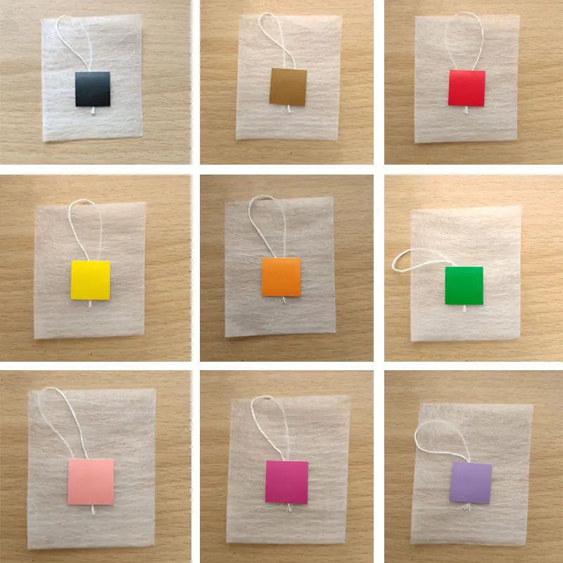 

1000 шт./лот Новые разноцветные чайные пакетики из кукурузного волокна пирамидальная форма термоизоляционный фильтр чайные пакетики пла биоразлагаемые чайные фильтры 5,8*7 см