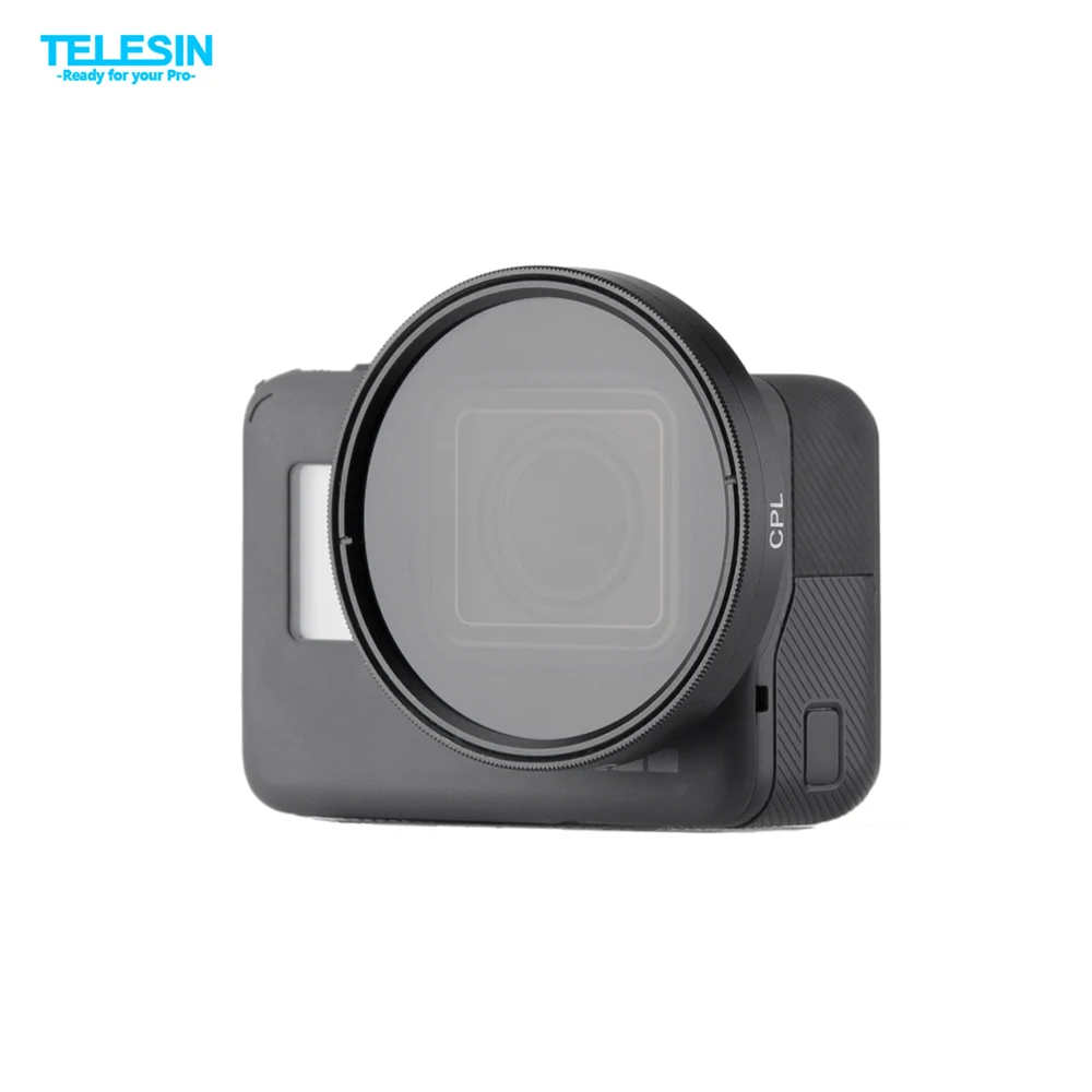 TELESIN поляризационный фильтр круговой CPL для объектива + Крышка GoPro Hero 5 6 Аксессуары