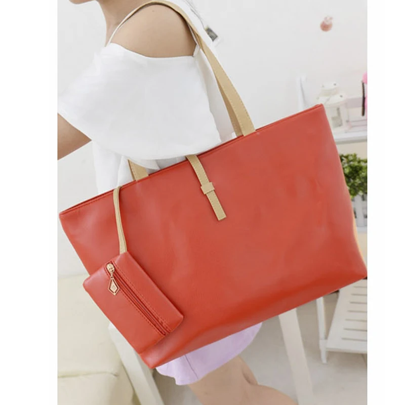 1 шт. женская сумка через плечо из искусственной кожи большая вместительность