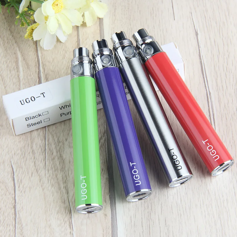 UGO-T батарея vape Micro USB пропуск через заряда 650/900/1100 мА/ч, ugo t батареи вейпер обновления в набор входит батарея ego t 510 нитки подходит CE4 T3S
