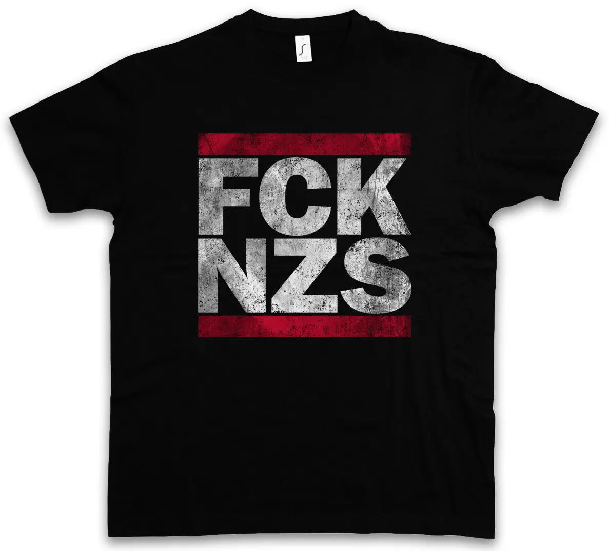 FCK NZS футболка анти Nazis забавная рубашка сосуществуют демонстрация Fluchtlinge Harajuku