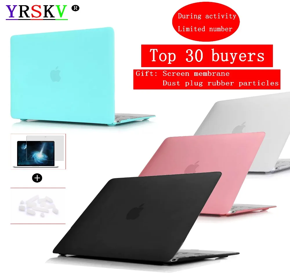 Новый чехол для ноутбука Apple MacBook Air Pro Retina 11 12 13 Mac book New 3 дюйма с сенсорным ID планкой