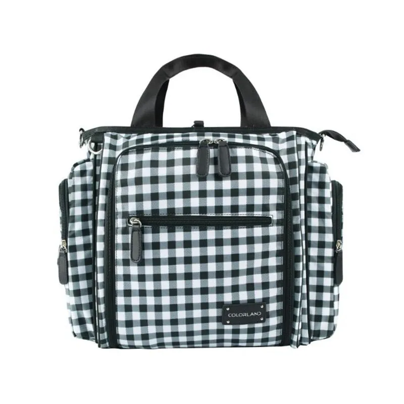 Lattice Colorland детские пеленки сумка для подгузников влажные Bolsa Maternidade детские подгузники сумка для кормления для мам органайзер для мам сумки для беременных - Цвет: Lattice