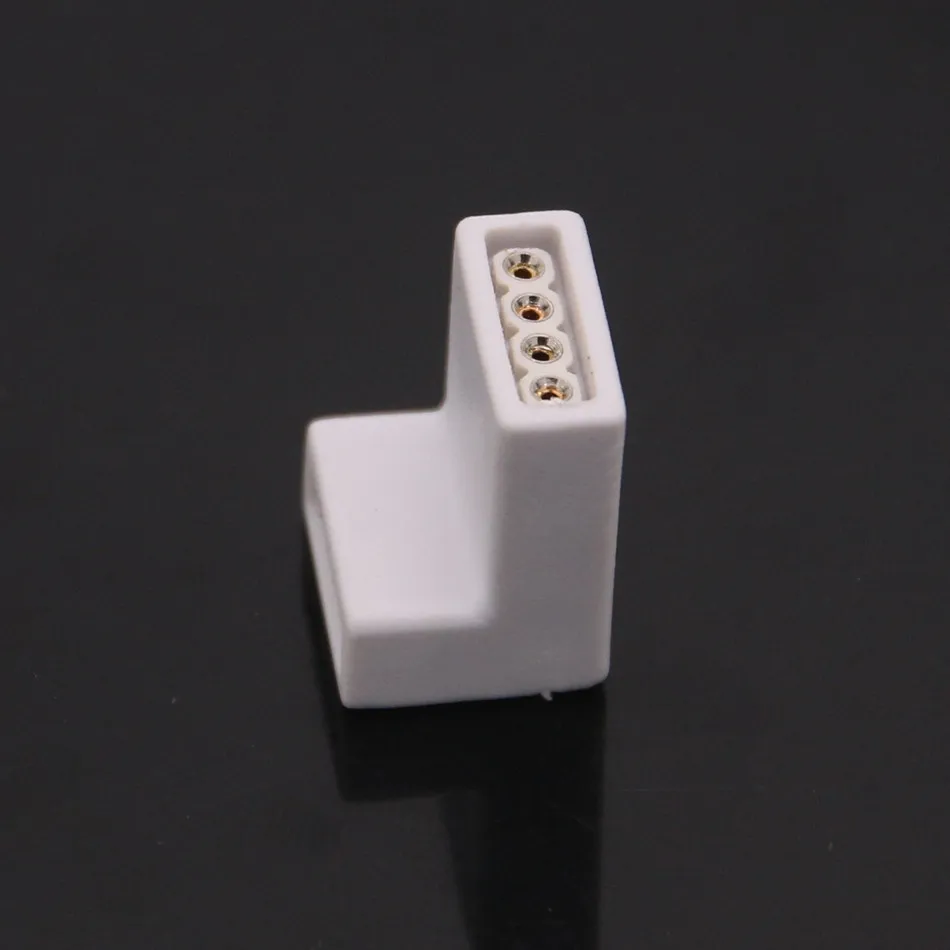 BEILAI 10 шт. l образный 4pin LED RGB Разъем для SMD 5050 Светодиодная лента Бесплатная сварка