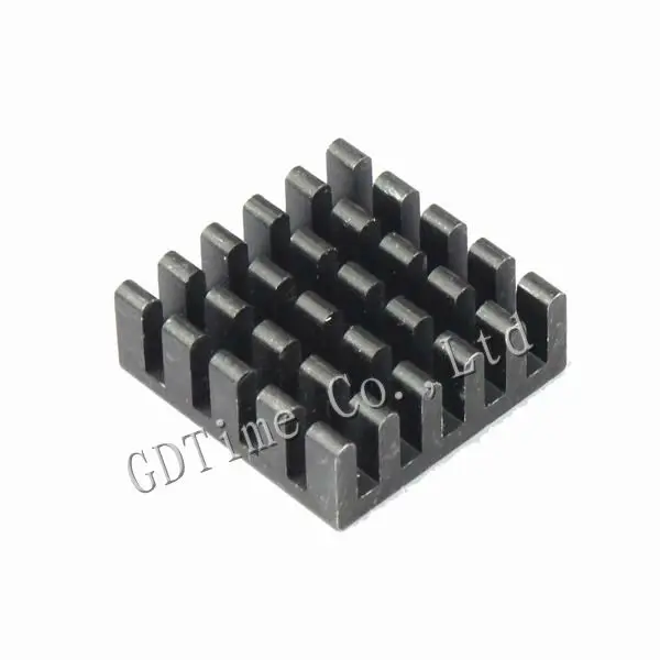 1000 шт. в партии алюминий 22X22X8MM IC LED Охлаждающий радиатор вентилятора теплоотвод GD003