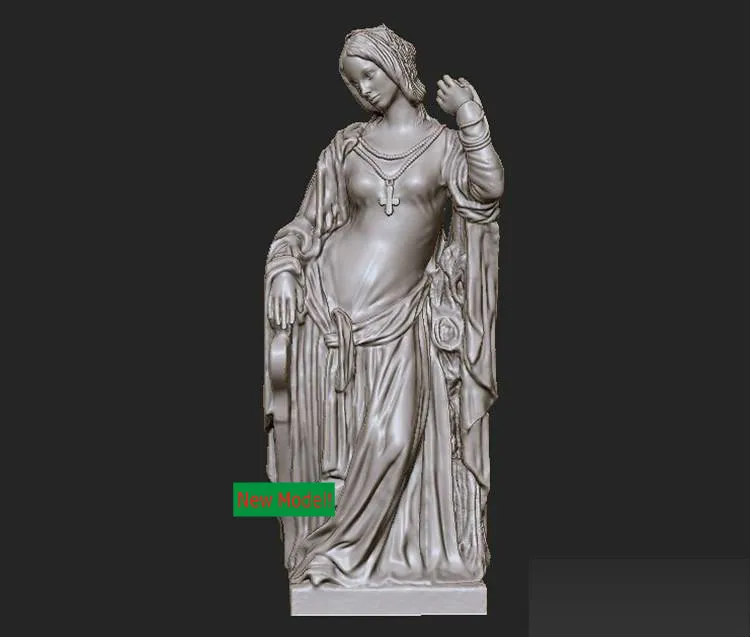 Новая модель 3D для ЧПУ или принтеров в формате STL-западная скульптура Zhu. Джозеф