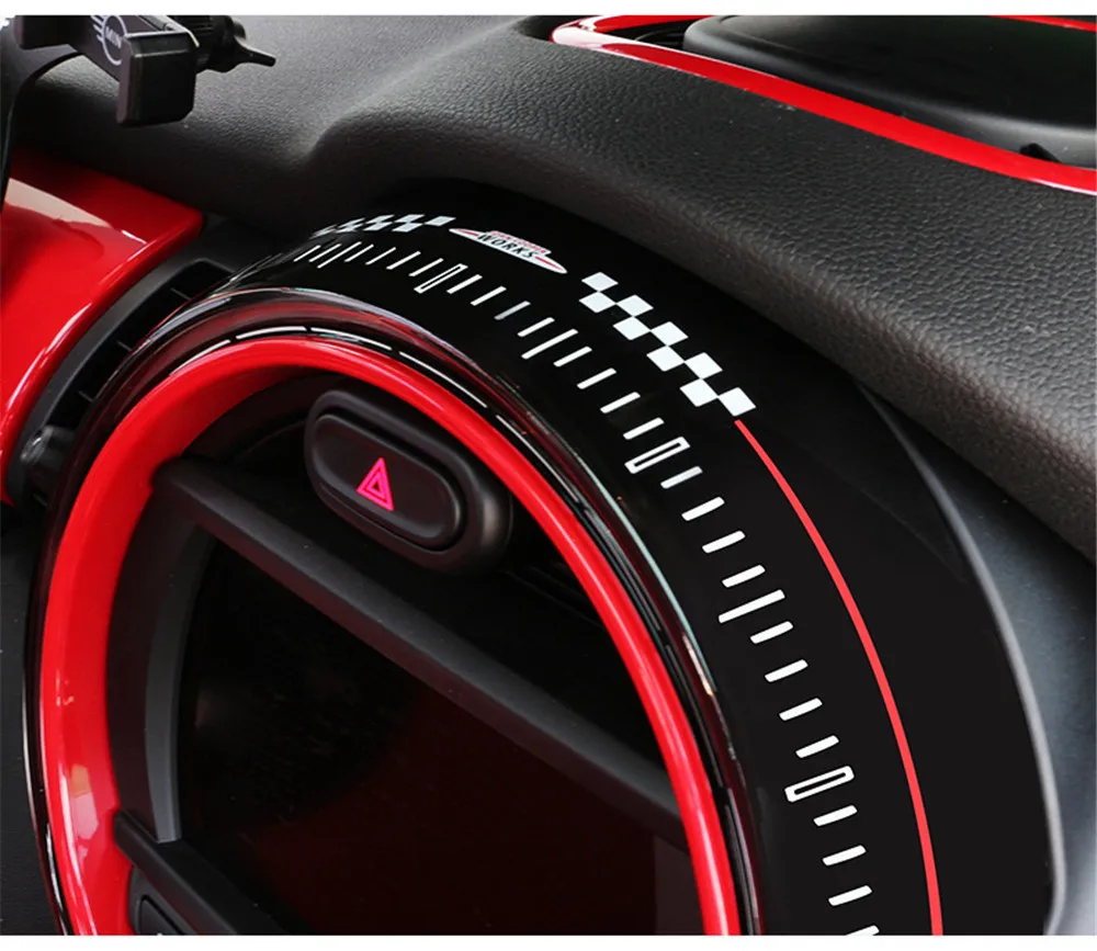Для MINI Cooper F55 F56 JCW- 8,8 дюймов экран центральной консоли декоративная рамка интерьерные наклейки 6,5 Дюймов