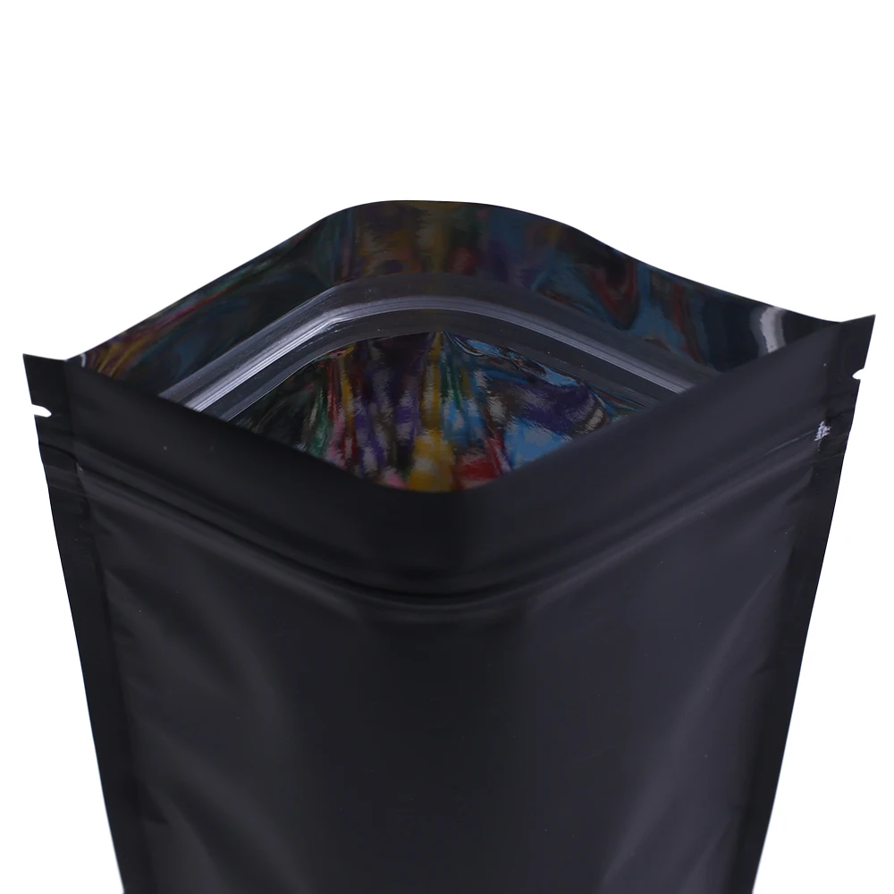 Высококачественные матовые черные пакеты из алюминиевой фольги 16x22 см (6 25x8 75