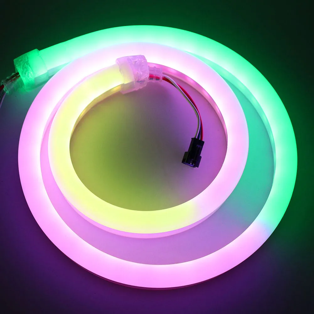 

5V 12V 24V led Neon Light Rope SK6812 5050 WS2812B RGB Pixel Strip 60leds/m Waterproof Silicon Lamp WS2811 IC 1m 2m 5m 10M 20M