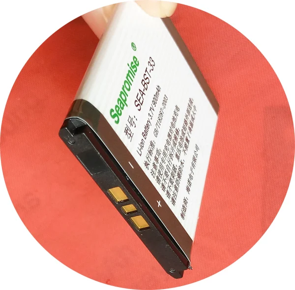 SEAPROMISE розничный BST 33 BST33 Аккумулятор для sony ericsson C702 C903 F305 G900 K550i K630i K660i K800i K810i |battery for