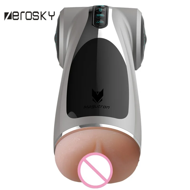 Автоматический мужской мастурбатор Zerosky мощный электрический пенис