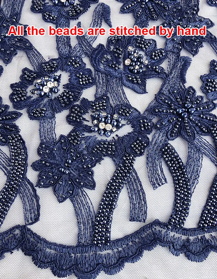 5 yards grey rich french lace African tulle lace fabric for garment sewing high quality with lots of crystal beads diamonds