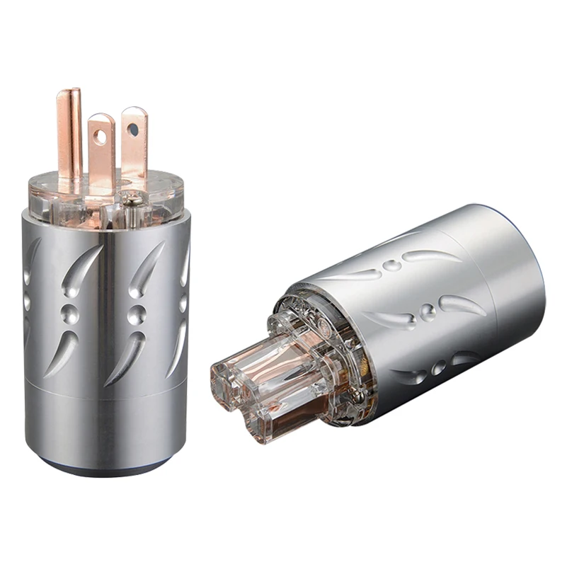 Viborg VM512 + VF512 Чистая медь hifi США Разъем питания Мужской Женский 1 пара|Коннекторы и