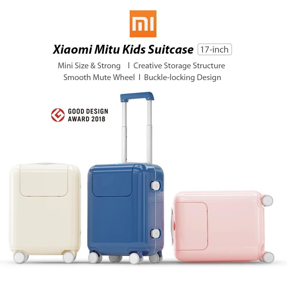 Xiaomi Mitu чемодан Детский чемодан для путешествий 17 дюймов чемодан на колесиках с мультяшной наклейкой для девочек и мальчиков для путешествий