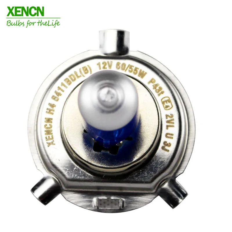 XENCN H4 12V 60/55W 5300K синий бриллиант автомобильный светильник более яркий УФ-фильтр галогенная супер белая головная лампа 30% больше