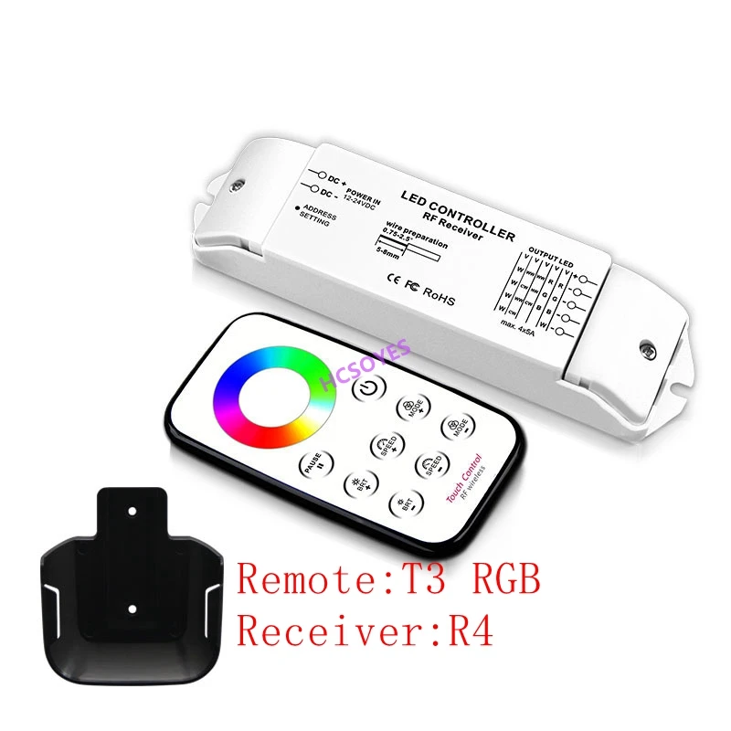 BC T1/T2/T3/T4/T5 + R4 RF беспроводной пульт дистанционного затемнения/CCT/RGB/RGBW/CW CCT