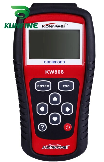 Автомобильный сканер KW808 OBDII считыватель кодов OBD2 многоязычный инструмент для