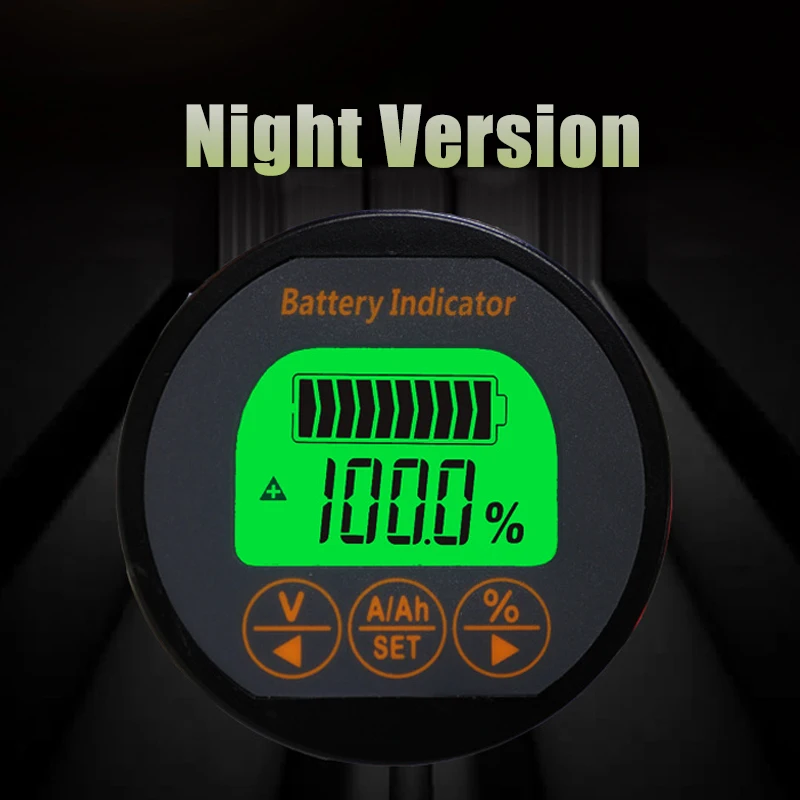 Цифровой измеритель емкости литиевых аккумуляторов 50A/100A/350A 80 В ЖК дисплей с