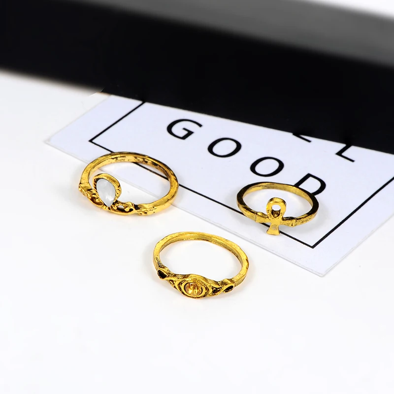 ZHINI полые Турецкая кольцо руки устанавливает Anillos Новый стиль геометрические