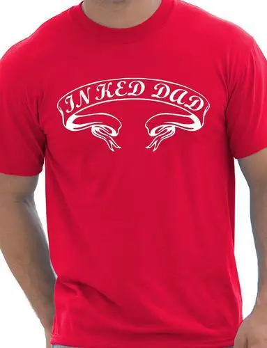 

Inked Dad Mens T-Shirt Tattoo Style Gift Present More Size and Colors-A296