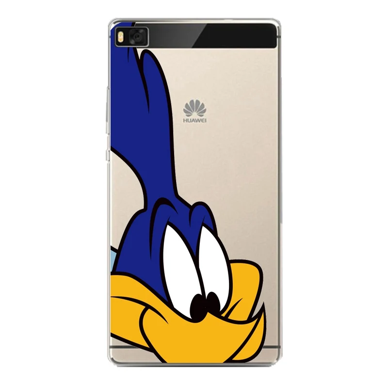 Мягкий прозрачный чехол из ТПУ с тигром для huawei P10plus P8 P9lite honor 3c 4c 6a 7 8 9 5c рисунком