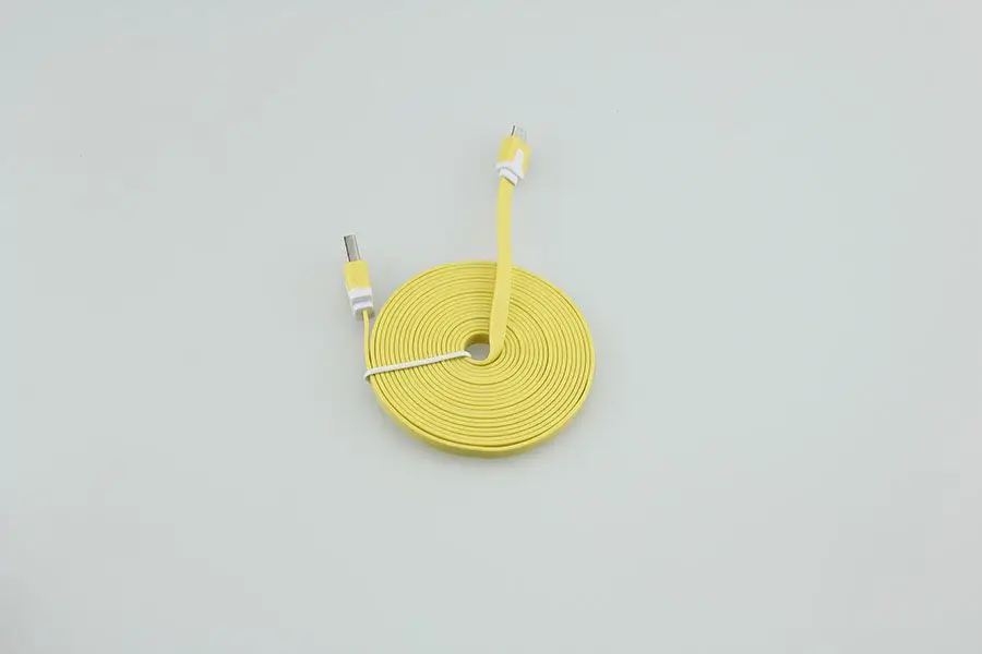 Плоский Цветной USB кабель для зарядки и передачи данных iPhone 7 8 6 ipod touch 5th mini ios Micro 5pin