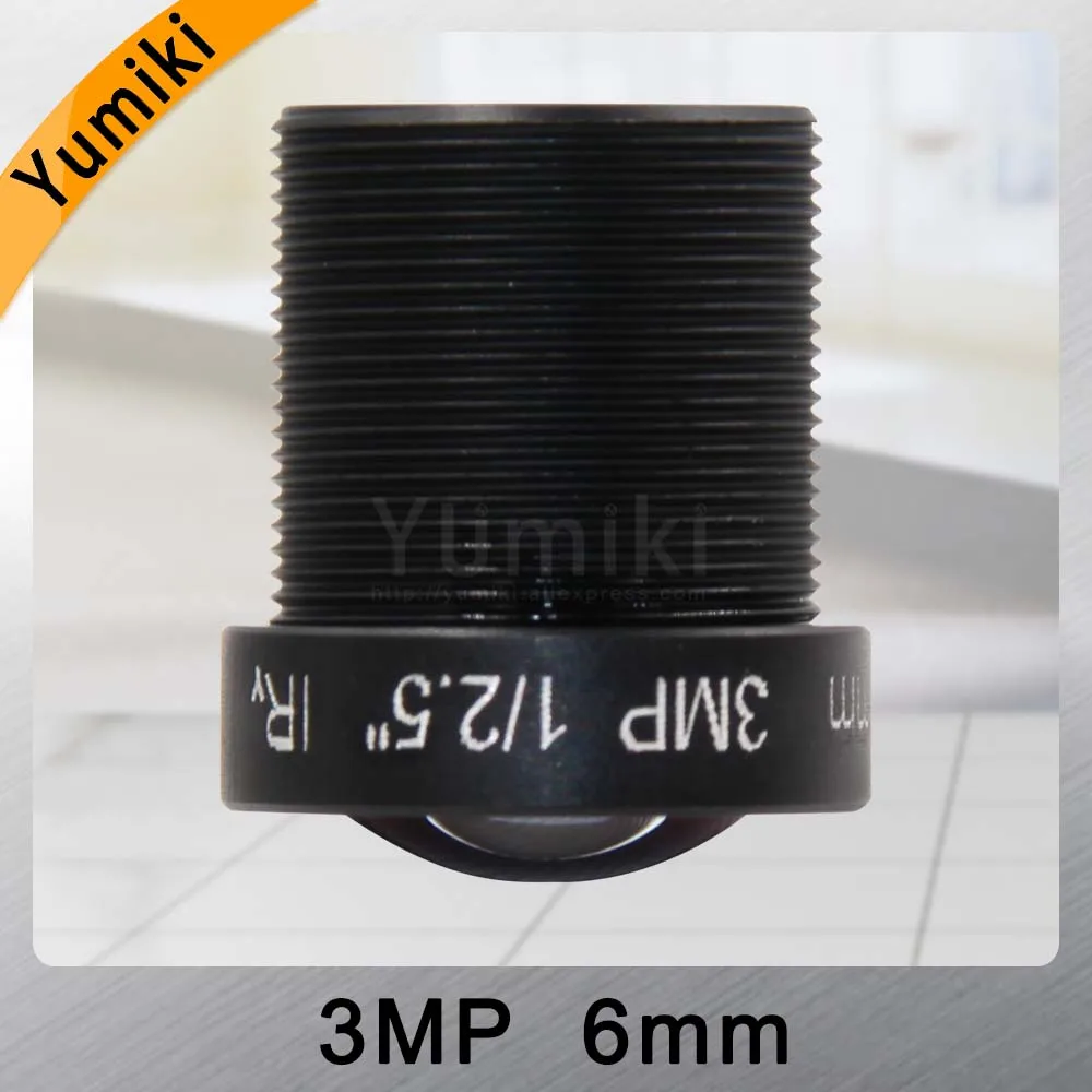 Yumiki 3 0 мегапикселей M12 MTV 6 мм 3MP HD CCTV объектив ИК камера безопасности с