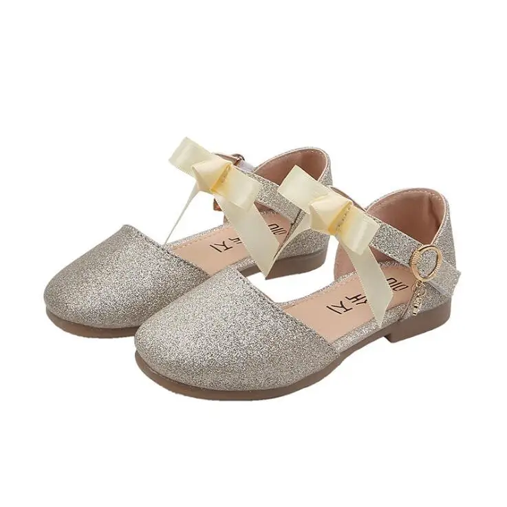 2019 сезон весна-лето детская Праздничная обувь для девочек на плоской подошве