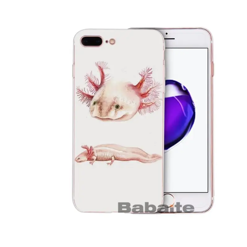 Babaite Прозрачный чехол для телефона с милыми животными Axolotl для iPhone 8 7 6 6S Plus X XS MAX 5 5S SE XR Cellphones11 11pro 11promax