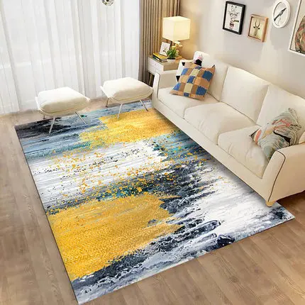 Carpet Living Room Nordic Coffee Table Carpet Modern Minimalist Abstract Art Bedroom Bedside Mat