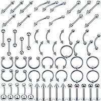 60pcslot stainlee steel multi function mix styles body piercing tongue eyebrow belly nose ring lip piercing jewelry %d0%bf%d0%b8%d1%80%d1%81%d0%b8%d0%bd%d0%b3