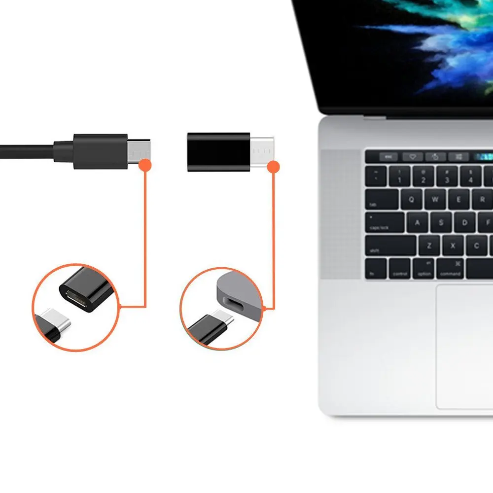 5 шт. Алюминиевый USB 3 1 Type C к Micro V8 адаптер конвертер для Samsung A3 A5 A7 2017 Letv Leeco Le Max 2/Pro/3/S3