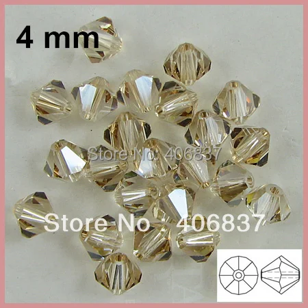 

Free Shipping! 720pcs/Lot, AAA Chinese Top Quality 4mm Silver Shadow Crystal Bicone Beads
