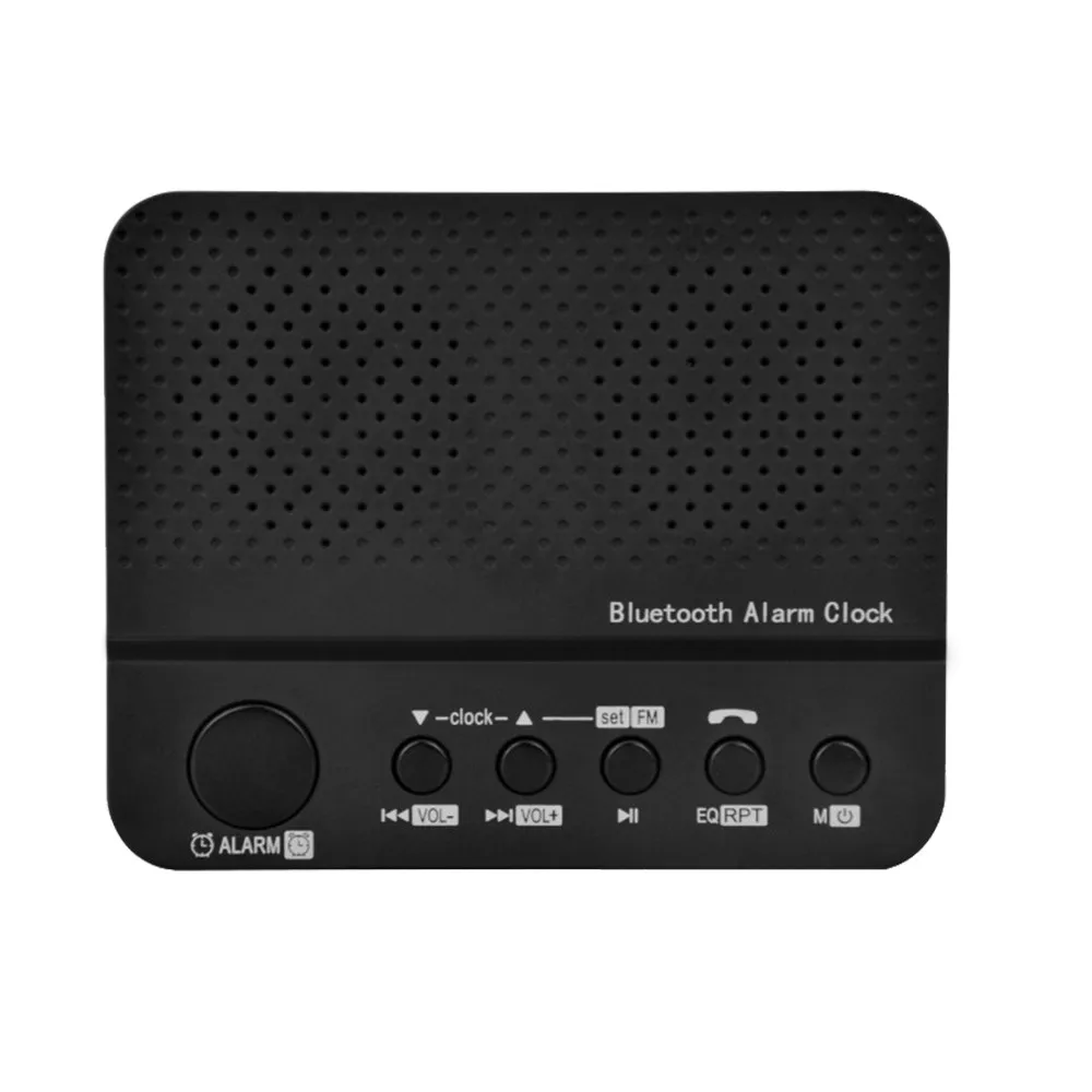 Настольные Беспроводные Bluetooth колонки Будильник FM радио TF карта MP3 плеер линия в громкой связи с микрофоном светодиодный дисплей