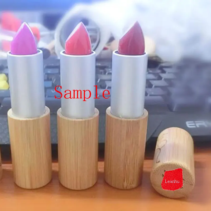 Пустая губная помада бамбуковая трубка контейнер сделай сам карандаш для губ